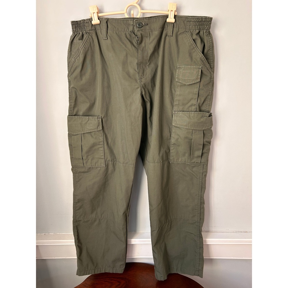 Propper Mens Tactical Cargo Pants 42/30 Olive Green Ripstop F5251 Utility Work